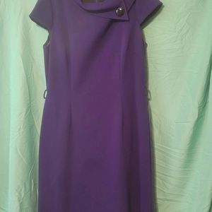 Tahari Dark Purple dress